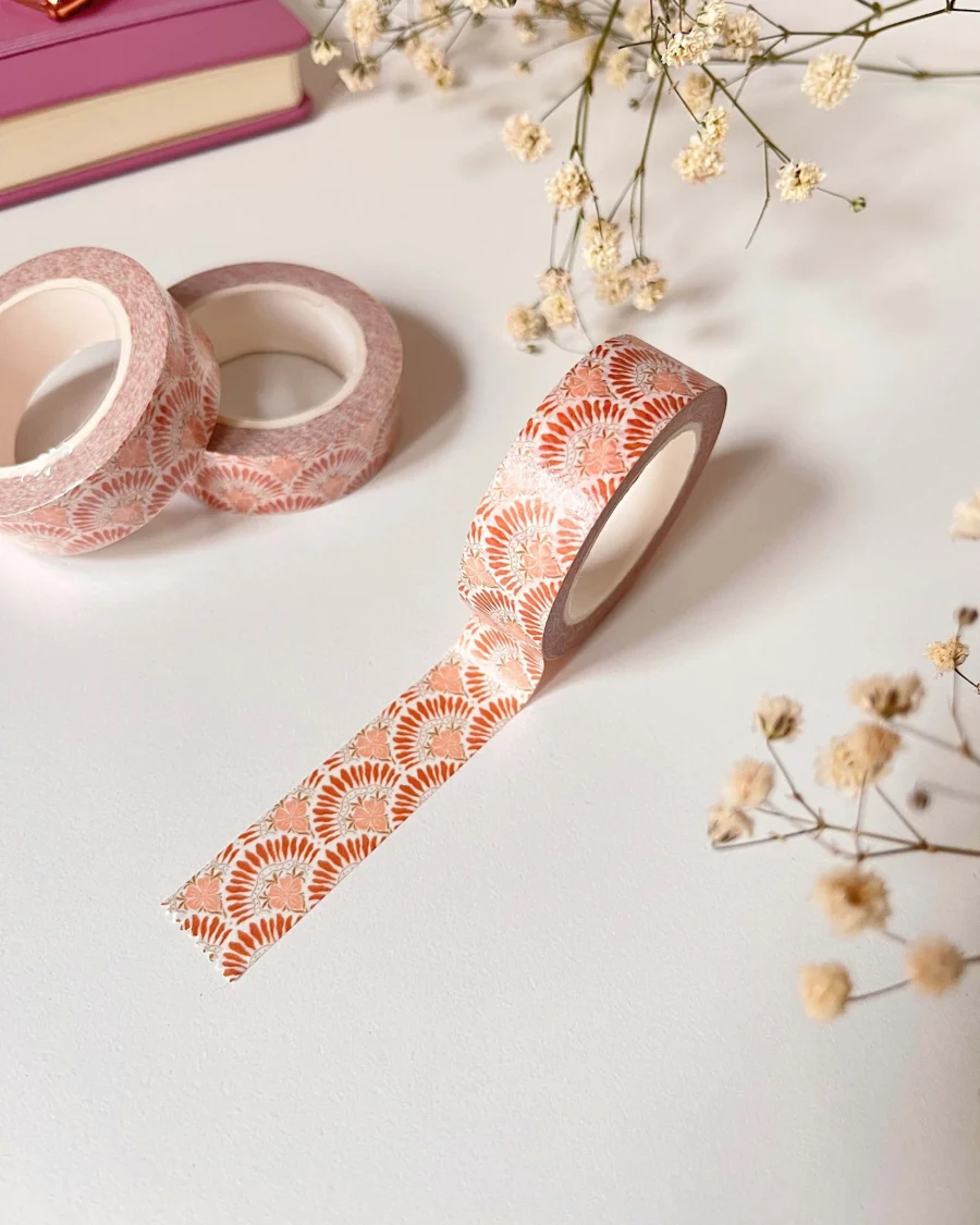 Boho virágos washi tape