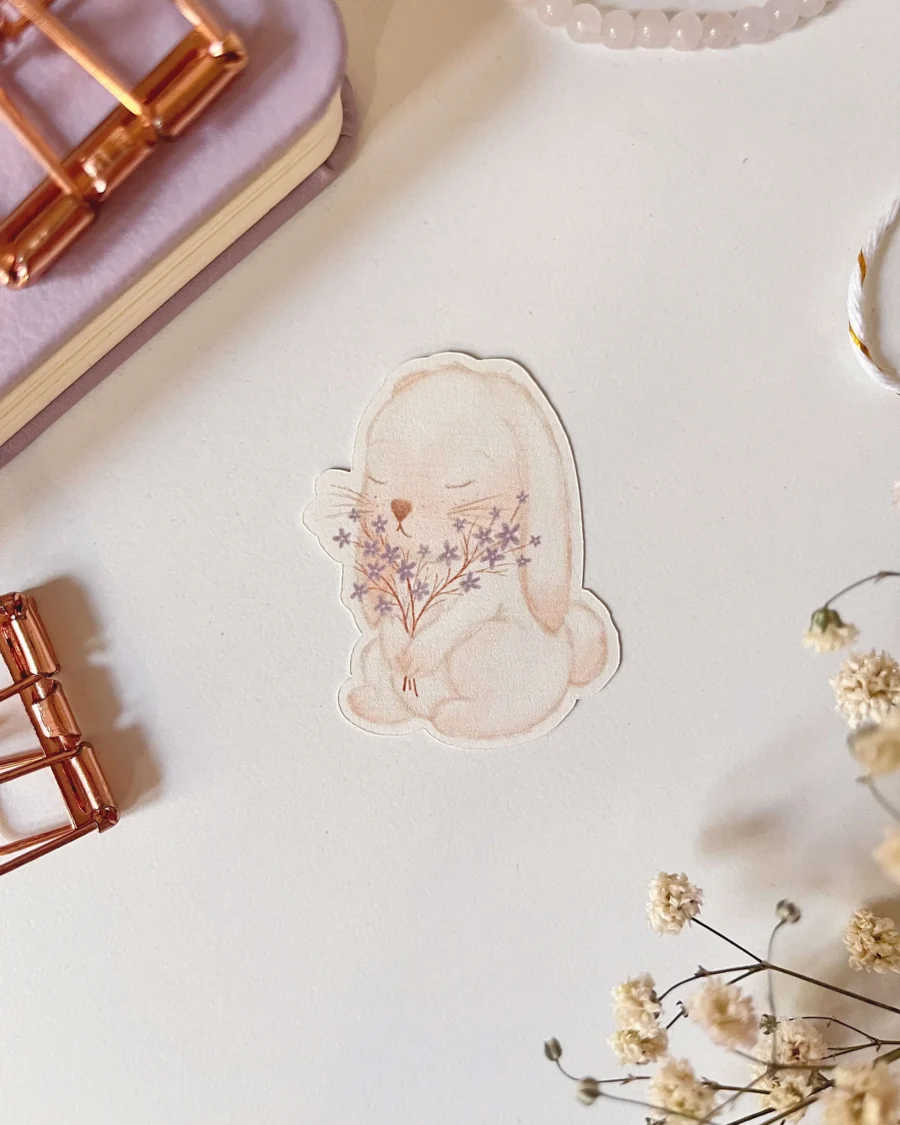 Nyuszi matrica húsvéti matrica