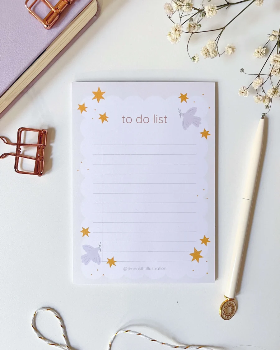 Madaras csillagos jegyzettömb